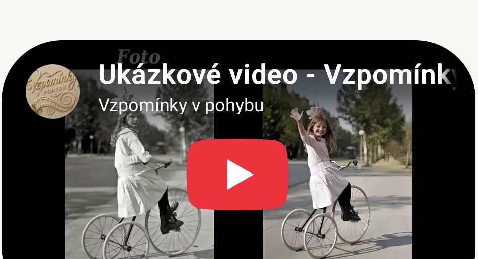 Girl with a bicycle in a historical photograph